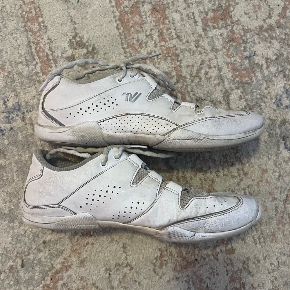 Varsity white cheer shoes